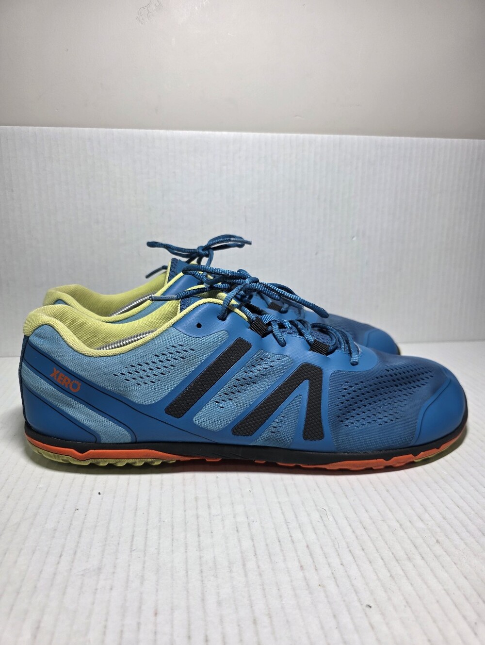 Xero Shoes HFS II Blue Lace-Up Low Top Athletic Sneaker Rubber Outsole Size 14